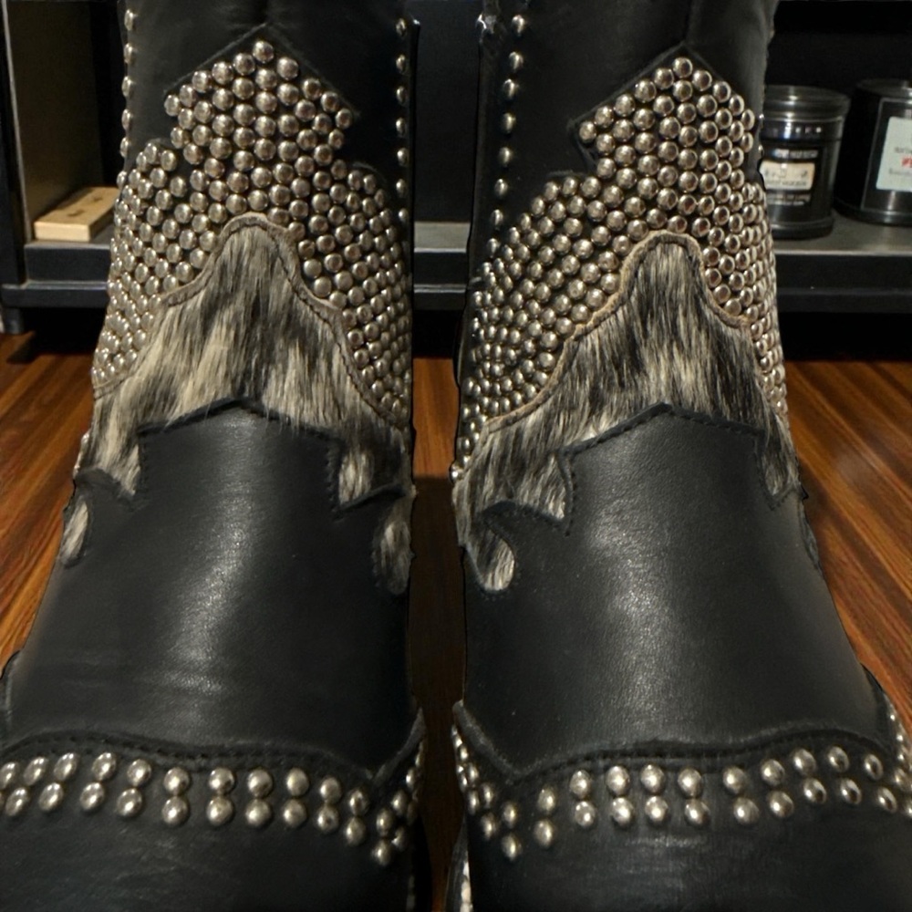 J.B. Dillon Reserve 6B MEXICO Made Western Ankle Boots - Picture 2 of 7